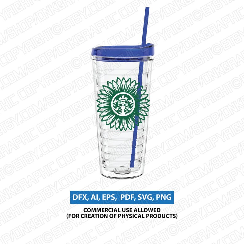 Download Sunflower Leaf Flower Floral Starbucks SVG Cup Tumbler Mug ...