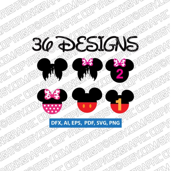 Download 36 Disney Mickey Mouse Birthday Svg Collection Minnie Mouse Etsy