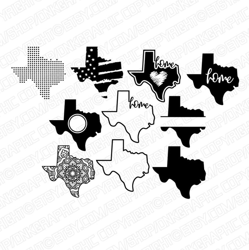 Download Texas State Monogram Zentangle Mandala Outline Map SVG ...