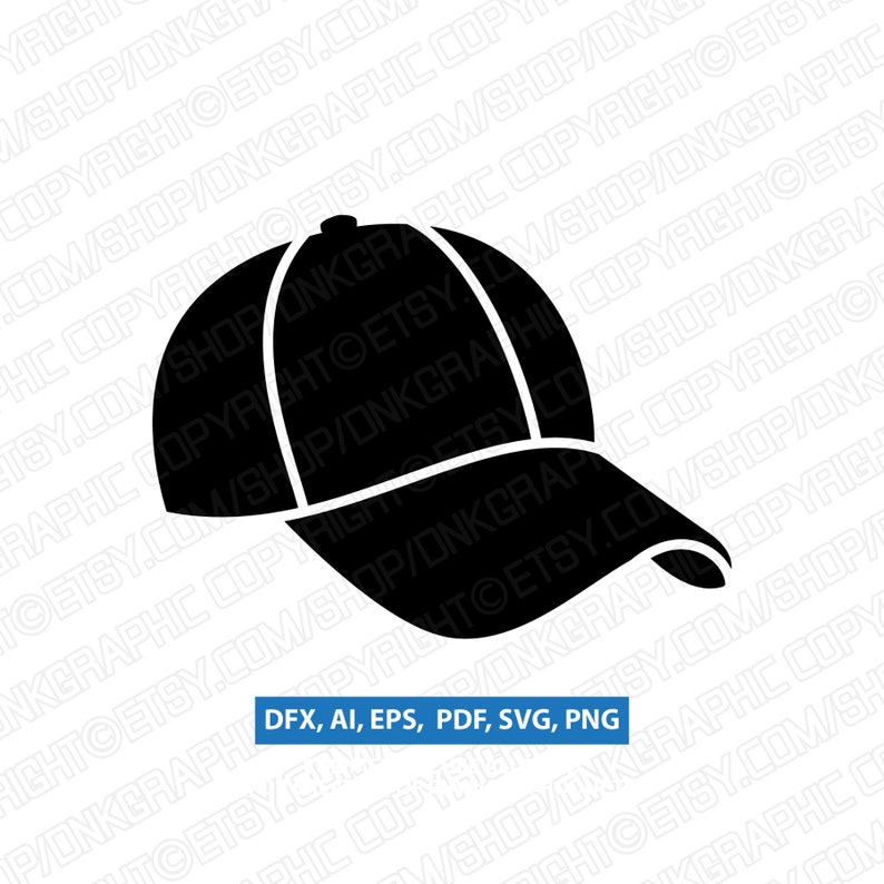 Download Baseball Cap Trucker Hat SVG Silhouette Cameo Cricut Cut ...