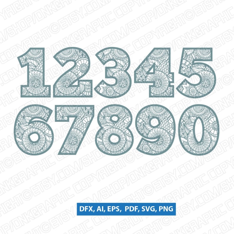 Free Free Mandala Numbers Svg 596 SVG PNG EPS DXF File