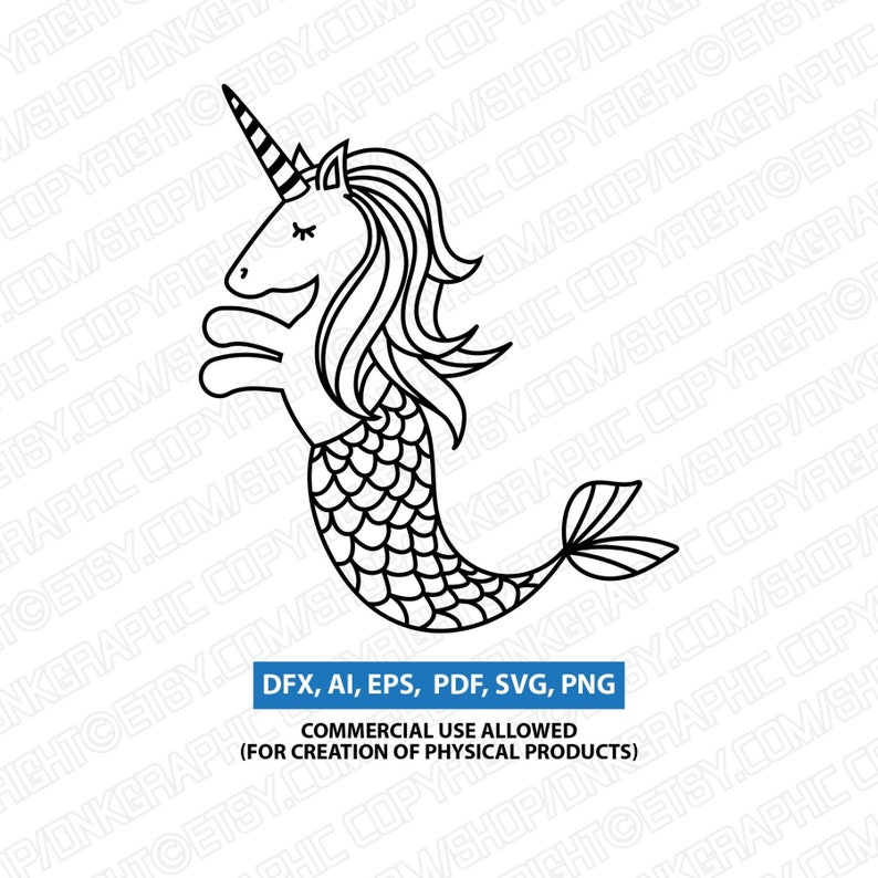 Free Free 327 Mermaid Unicorn Svg SVG PNG EPS DXF File