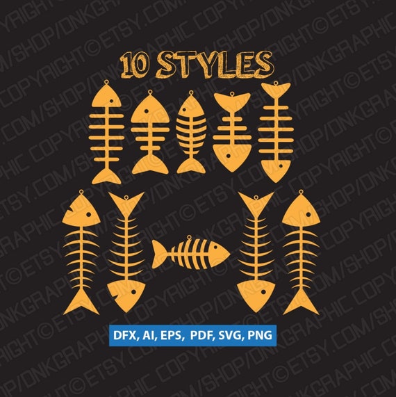 Download Fish Bone Earring Svg Fishbone Earring Svg Earring Svg Etsy