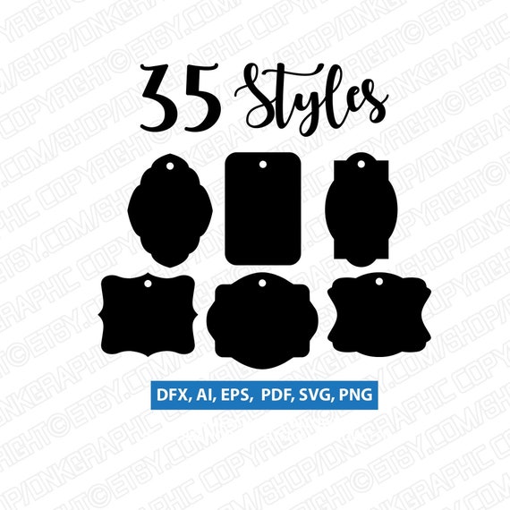 Download Free 35 Styles Gift Tags Svg Gift Tag Templates Gift Tags Etsy SVG DXF Cut File