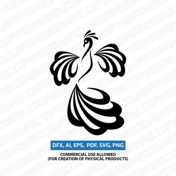 Download Peacock Svg Silhouette Cameo Cricut Cut File Clipart Png Eps Etsy