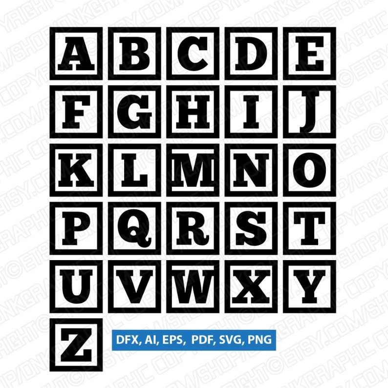 Download Cute Baby Blocks Babyshower Letters Fonts Alphabet ...