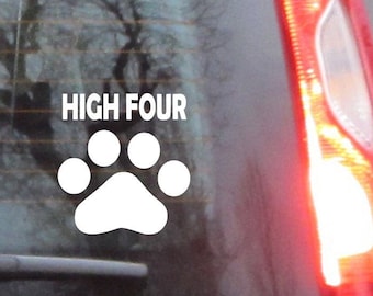 Paw print decal, for dog, for cat, decal, sticker / for mom, dad, dog lover, adoption, rescue, car, laptop, cell phone