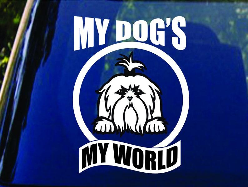 Vinyl Dog Decals Custom Dog Lover Gift for Cars From Dog Clip Etsy
