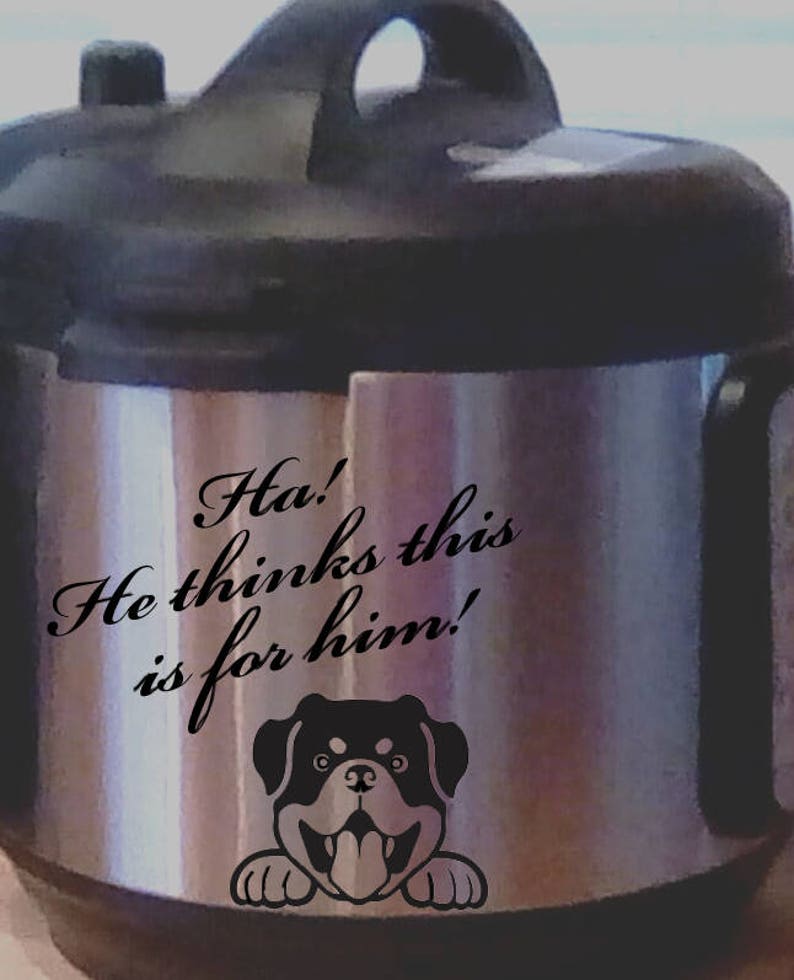 custom stickers stickers custom kitchen aid sticker dog face Funny Instant pot decal for dog lovers crock pot dog mom rice steamer