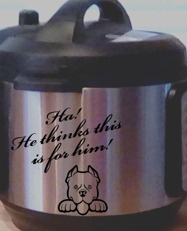 custom stickers stickers custom kitchen aid sticker dog face Funny Instant pot decal for dog lovers crock pot dog mom rice steamer