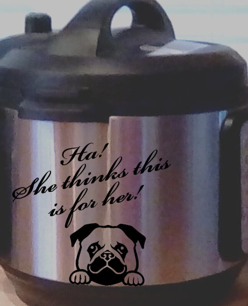 custom stickers stickers custom kitchen aid sticker dog face Funny Instant pot decal for dog lovers crock pot dog mom rice steamer