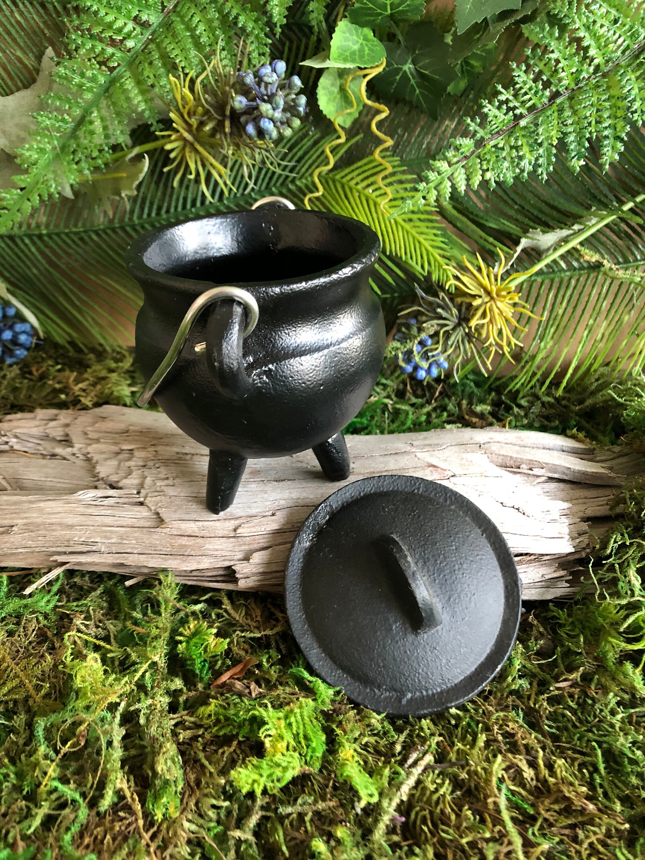 Caldero de hierro fundido negro de 3.5 Pociones | Etsy