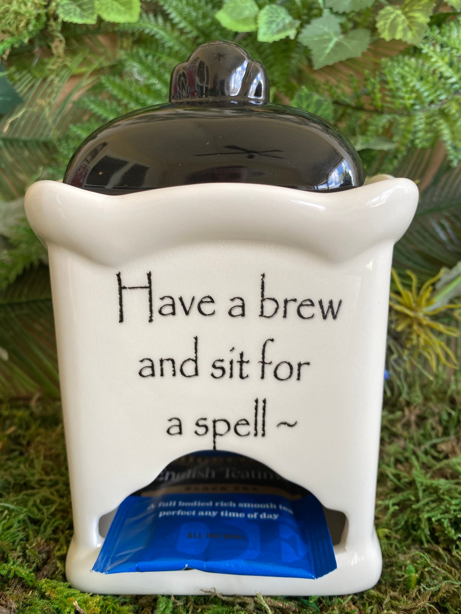 Have a Brew and Sit for a Spell Tea Bag Caddy Handmade Etsy