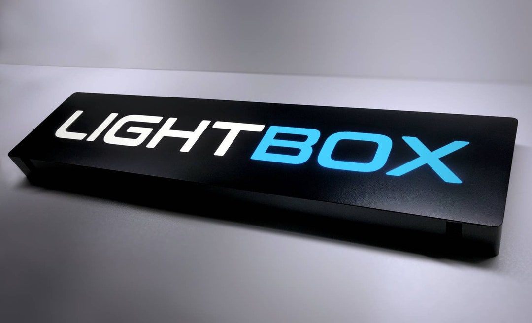 Custom Light Box Sign, With Your Own Text or Logo. for Interior Display