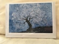 Cherry Tree Batik Print Notecard with Envelope (Single) / Blossom / Flowers / Fruit Tree / Orchard / Original Artwork