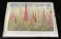 Foxgloves Batik Print Notecard with Envelope (single) / Floral / Flowers/ Garden/ Original Artwork / Suitable for all Occasions