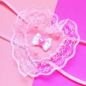 Menhera Lace Eye Patch | Handmade Yami Kawaii Accessories | Menhera Kei Cosplay | Harajuku Fashion | Eyepatchs |