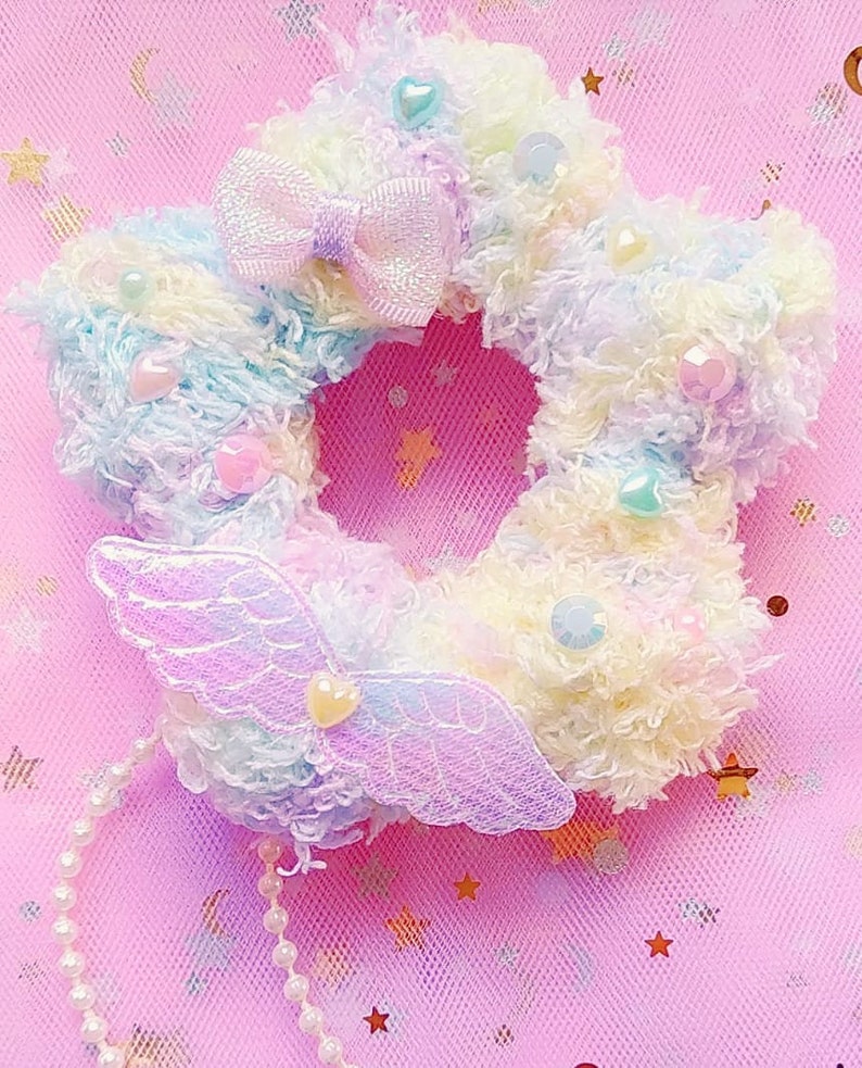 Kawaii Fairy Kei Fluffy Star & Heart Hair Clip/Sweet Etsy