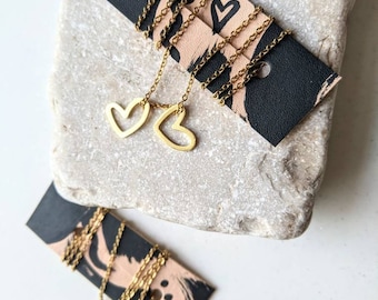 Boho Jewellery - boho necklace - brass necklace - statement jewellery - charm necklace - golden chain