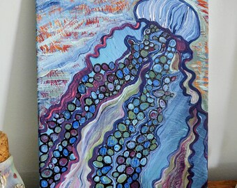 Jellyfish - acrylic painting on canvas