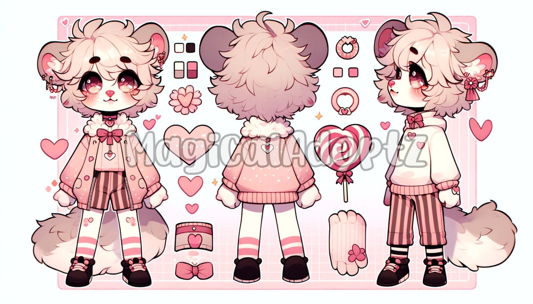Furry Adopt Candy Anthro Etsy