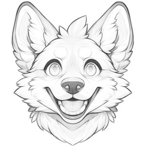 Furry Base | Happy Canine Headshot