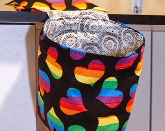Wine Themed Use for threads PINCUSHION THREAD CATCHER - Sewing Machines Trash Bag etc. fabric scraps