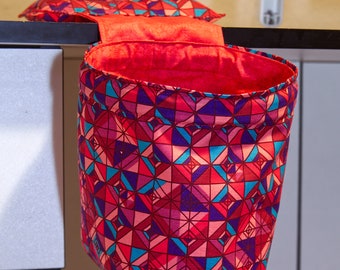 Wine Themed Use for threads PINCUSHION THREAD CATCHER - Sewing Machines Trash Bag etc. fabric scraps