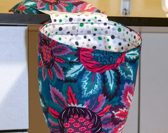 Wine Themed Use for threads PINCUSHION THREAD CATCHER - Sewing Machines Trash Bag etc. fabric scraps