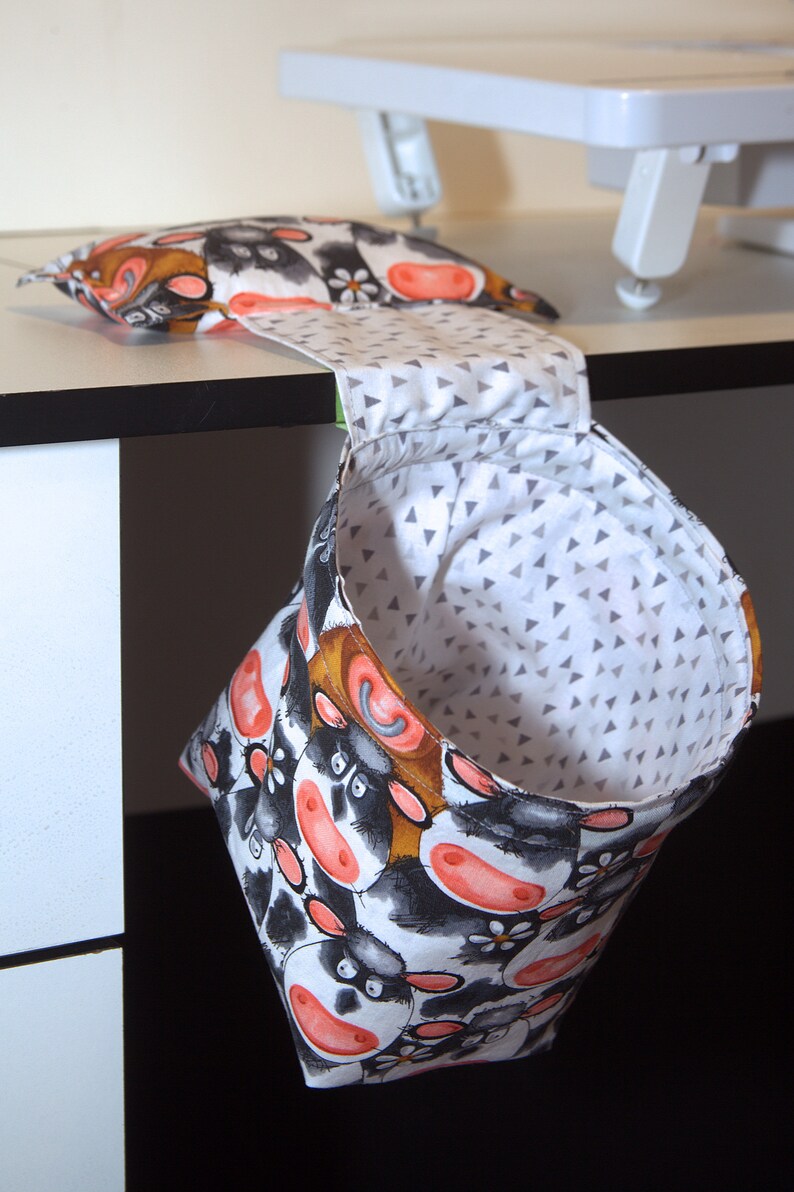 Wine Themed Use for threads PINCUSHION THREAD CATCHER - Sewing Machines Trash Bag etc. fabric scraps