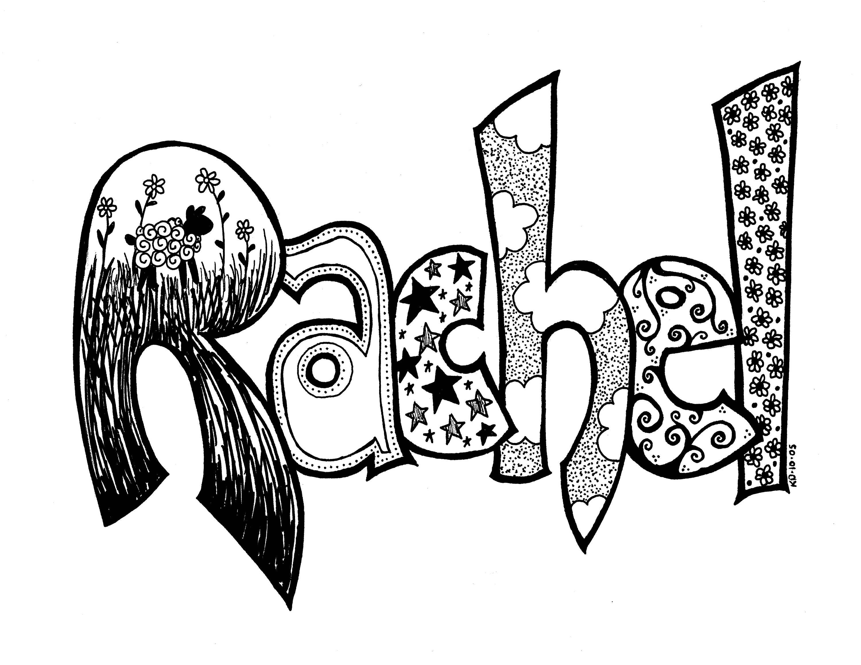 Names in Black & White Etsy