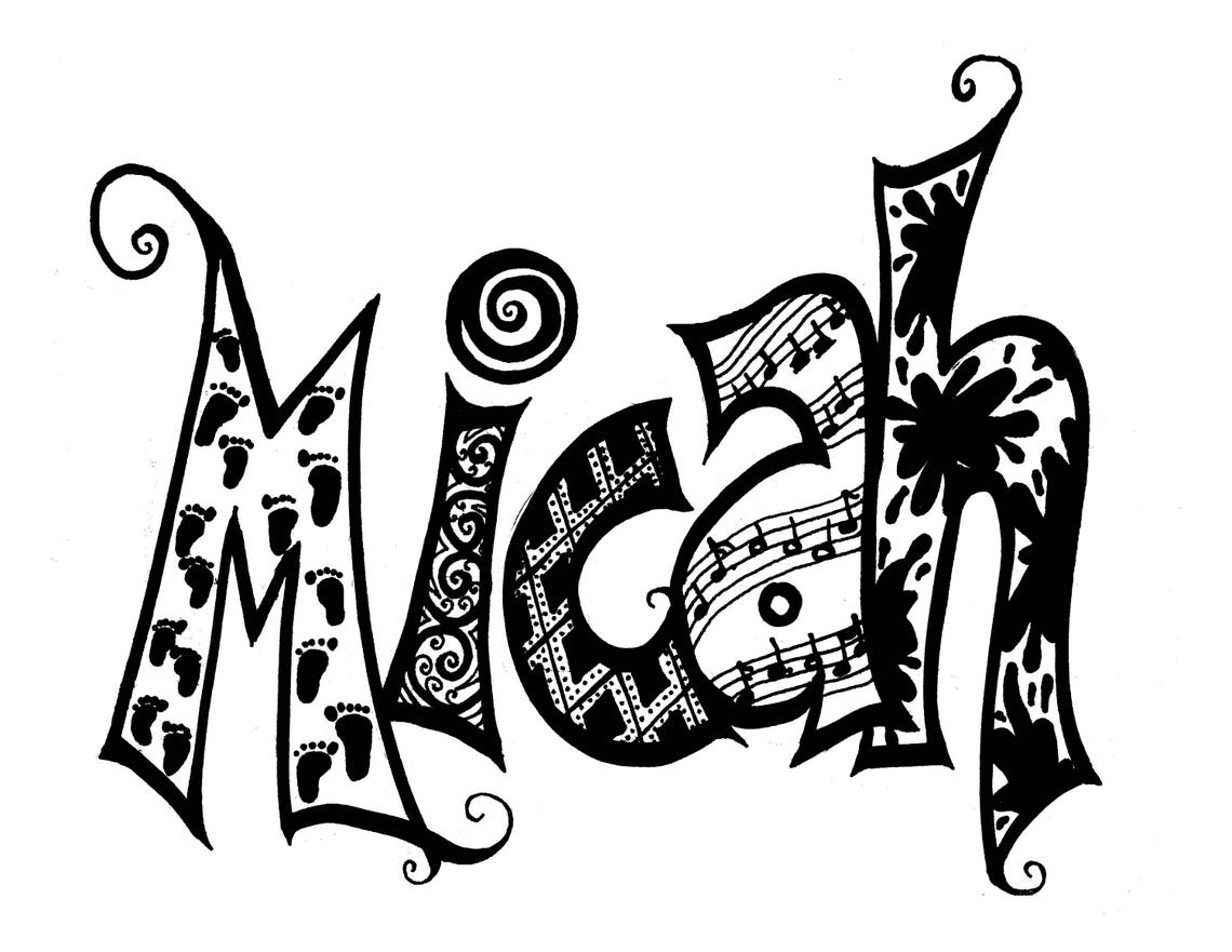 Names in Black & White Custom Ordered Etsy