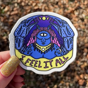 Adesivo à prova d'água Cancer Goddess Babe Mantra, frete grátis, alimentação intuitiva, corpo positivo, liberação de gordura, anti dieta