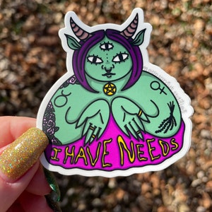 Adesivo à prova d'água Taurus Goddess Babe Mantra Frete grátis astrologia alimentação intuitiva corpo positivo liberação de gordura anti dieta