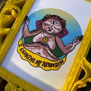Virgo Goddess Babe Mantra mini print 4x6 Free Shipping
