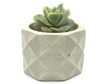 Succulent Planter | Concrete Planter | Geometric Pot | Plant Pot | Indoor Planter | Handmade Planter | Candle Holder | Sophie