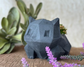 Happy Cabbage Frog | Geometric Concrete Planter Pot | Cement Plant Pot | Indoor Home Decor | Handmade | Succulent | Candle Holder