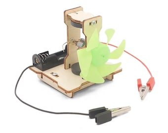 DIY Hölzernes elektrisches Motor Kit: STEM Wissenschafts Spielzeug Bauen