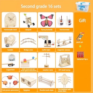 DIY STEM Kit Bundle: 2nd Grade Science Experiments (16 Sets)