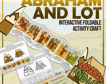 Abraham and Lot Instant Download, Great for Christian Kids, Homeschooling, Sunday School Lesson, Bible Studies, Youth Group, and VBS