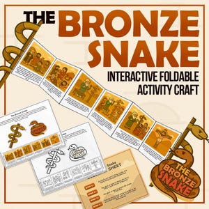 Direktnedladdning Den hopfällbara pysselaktiviteten Bronsormen, perfekt för kristna barn, hemundervisning, söndagsskola och VBS