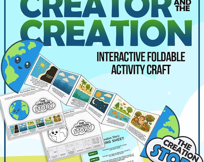 PRAYER FRIES Bible Paper Craft Activity Kit for Kids. Sunday School ...