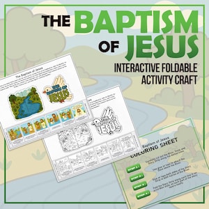 Baptism of Jesus Craft Instant Download, Great for Christian Kids ...