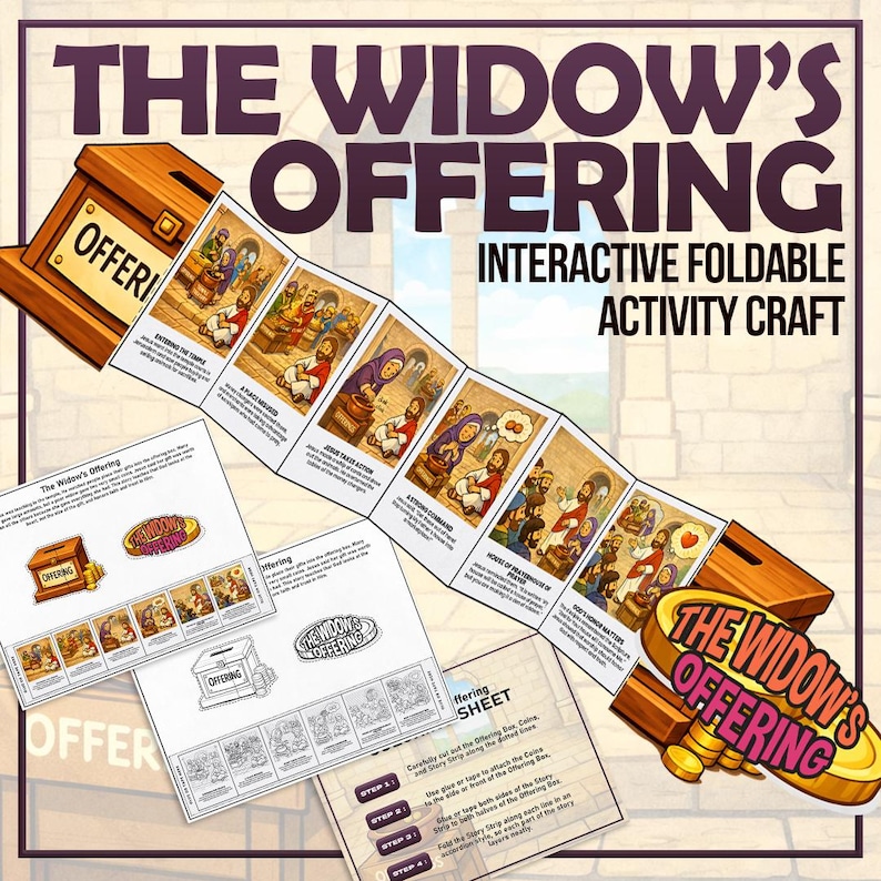 Offering Activity The Widow’s Offering Instant Download, Great for Christian Kids ...