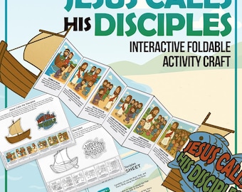 Jesus Calls His Disciples Instant Download, Great for Christian Kids, Homeschooling, Sunday School Lesson, Bible Studies, Youth Group & VBS