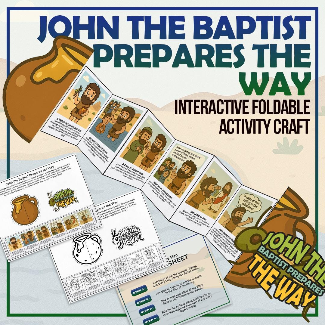 John the Baptist Prepares the Way Instant Download, Great for Christian ...