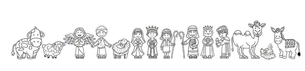Nativity Scene Printable Nativity Cutout// DIY Printable Cutout ...