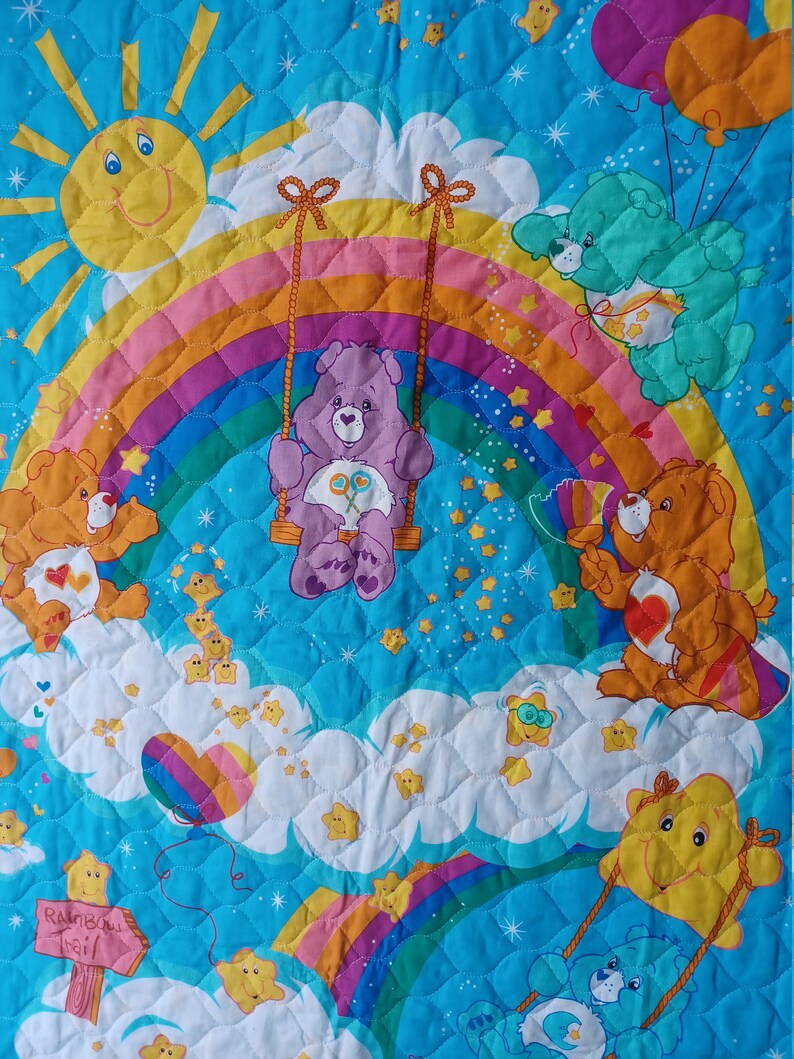 Care Bears Baby Cotton Quilted Blanket Etsy