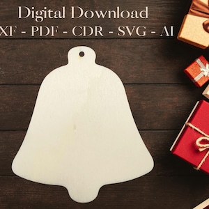 Christmas Ornament - Lase Cut Files - Christmas Gifts - CNC Christmas - Christmas Decoration - SVG Ornaments - DXF Christmas Vector Template