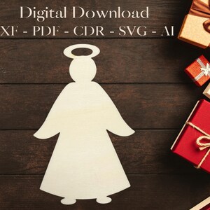 Christmas Ornament - Lase Cut Files - Christmas Gifts - CNC Christmas - Christmas Decoration - SVG Ornaments - DXF Christmas Vector Template